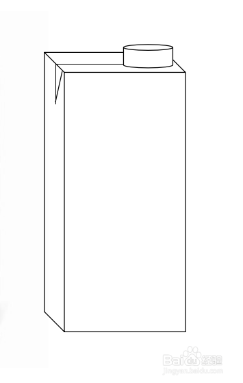 如何画牛奶盒的简笔画