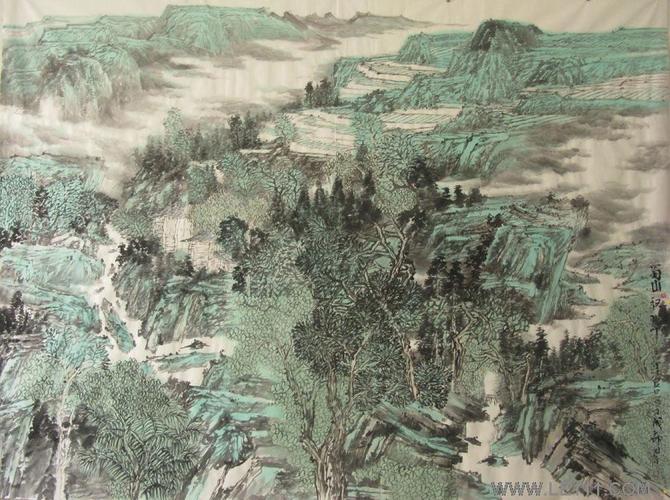 绘画 国画 山水画名家 谢添 - 谢添的作品"谢添作品"