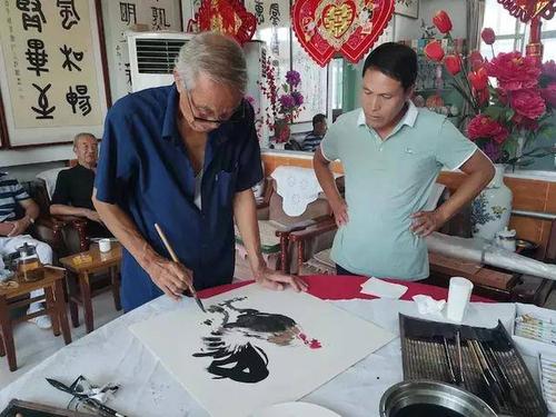 上图:画家李和初 上图:任丘市美协副主席周利民 上图:书法家刘和通