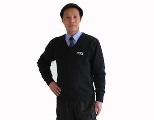 警用羊毛衫(v领)