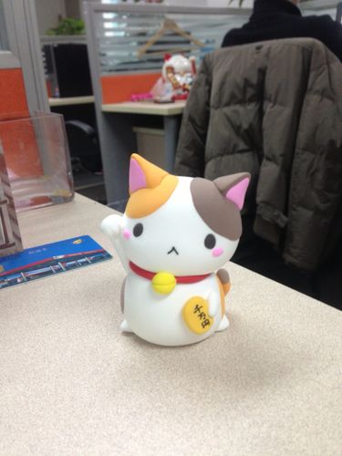 粘土手工招财猫 萌萌哒