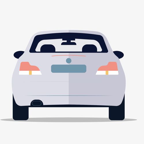 关键词 : 矢量,白色,扁平,背面,车尾,车辆,运输,汽车