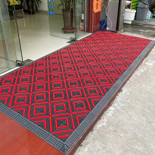 酒店大门口门外室外防滑地垫毯门垫进门脚垫塑胶塑料脚踏垫商场门厅