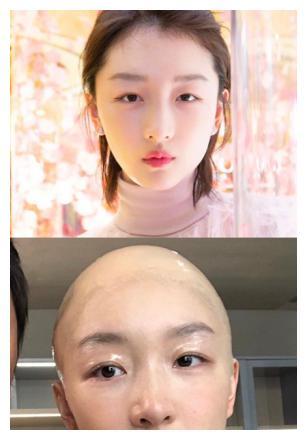 周冬雨的光头造型,杨超越的光头造型,看到杨幂:剃得好