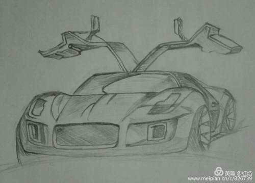 突发灵感画出的铅笔画