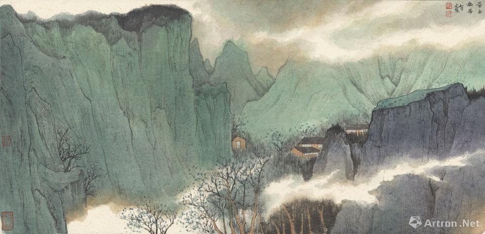 【雅昌快讯】徐光聚山水画作品正在荣宝斋(呼和浩特)分店展出