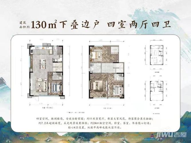 天津武清 武清世茂国风雅颂加推叠拼别墅,高层135万起,叠拼下两层