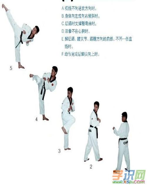 跆拳道腿法图解