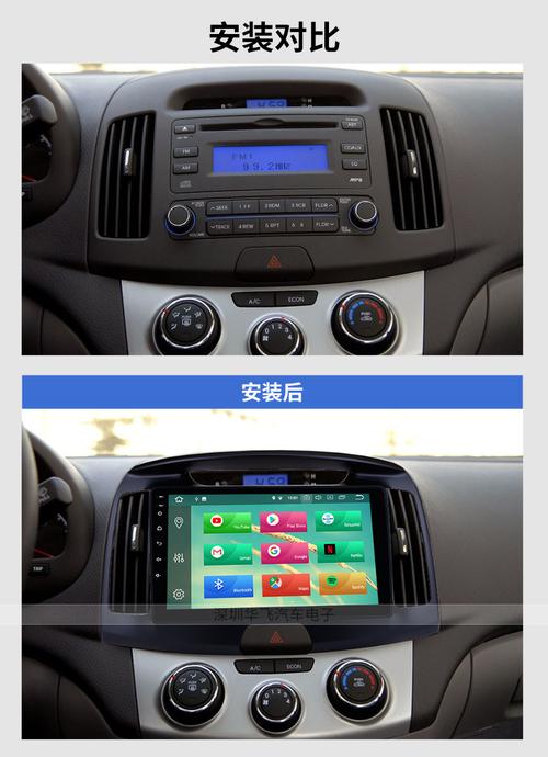 适用于2011-2016现代伊兰特 安卓9寸车载导航gps蓝牙