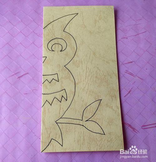 简单手工剪纸:猫头鹰剪纸方法