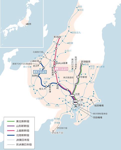 jr东日本主要铁道路线图