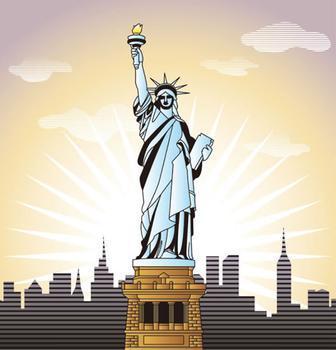 关于美国自由女神像手抄报 手抄报图片大全集