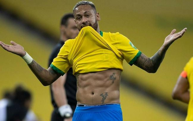 笑喷内马尔进球后叼起球衣回应质疑快来数腹肌