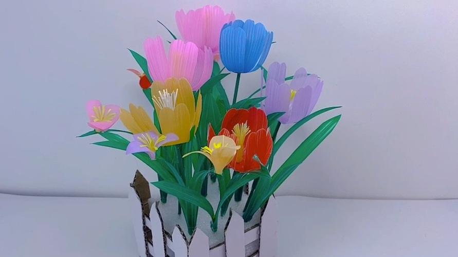 吸管手工创意作品合集兰花小雏菊郁金香薰衣草菊花麦穗