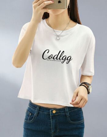 超火cec短袖短款t恤女夏韩版高腰漏肚脐宽松小个子小款露脐上衣潮白色