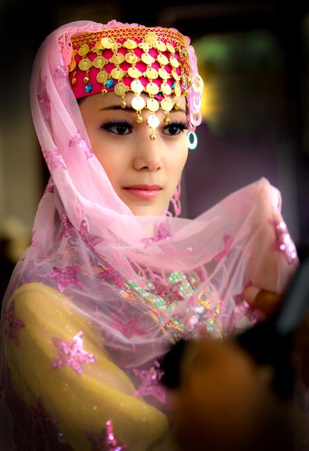 循化:撒拉族美少女,老人