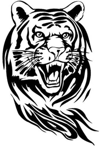 只要留下黑色的线条画.老虎的麻烦帮我去掉锯齿.谢谢大神