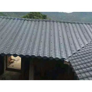 小青瓦小灰瓦树脂瓦屋面瓦仿古瓦屋顶瓦片塑料瓦四合院围墙门头瓦