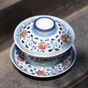 春风祥玉盖碗