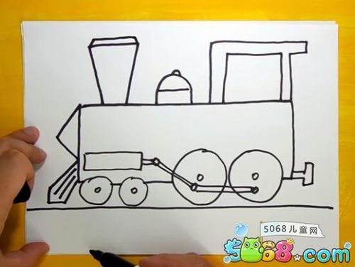 "嘟嘟嘟"小火车来了……小火车的火车头"呼哧,呼哧"喘