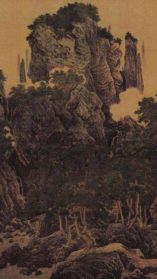 宋 李唐 《万壑松风图》台北故宫博物院藏