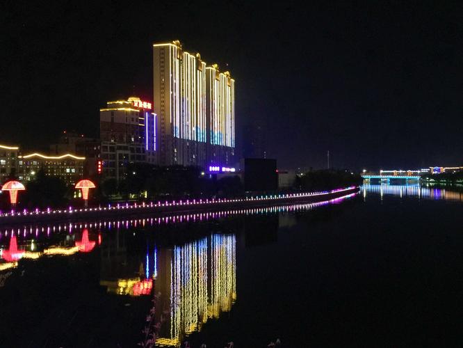 惊艳江苏省阜宁县的夜景