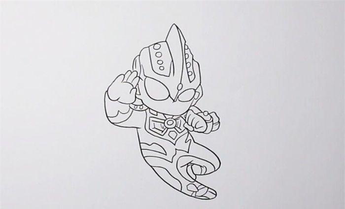 银河奥特曼简笔画