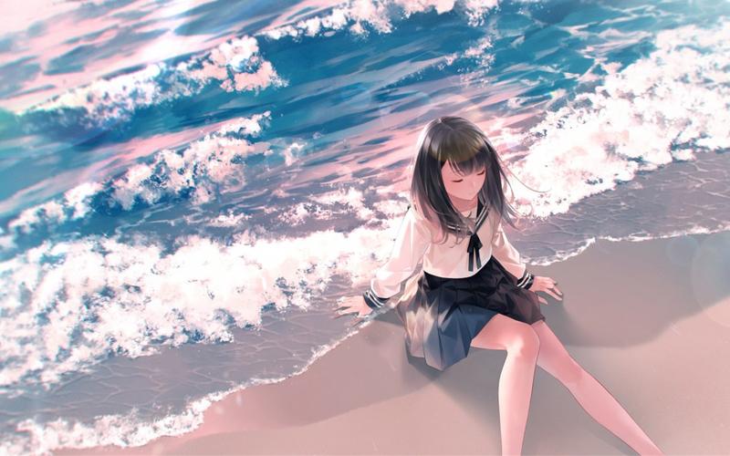 唯美动人动漫美女桌面壁纸110