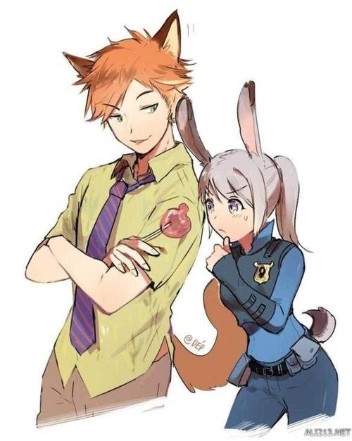 超神似的二人?绘师拟人化《疯狂动物城》朱迪和尼克