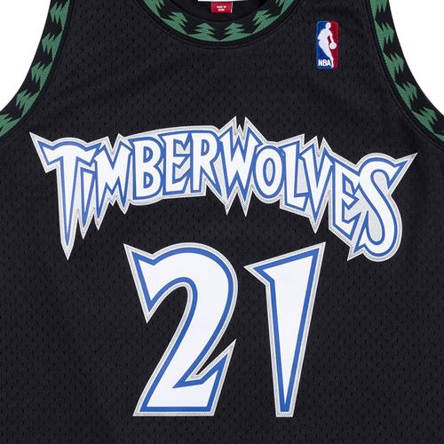 mitchell&ness加内特1997 98年森林狼sw复古球衣mn服