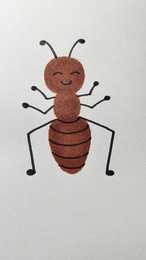 画画原来如此简单画蚂蚁简笔画简单易学一看就会