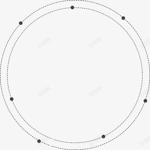 圆形简洁线条边框