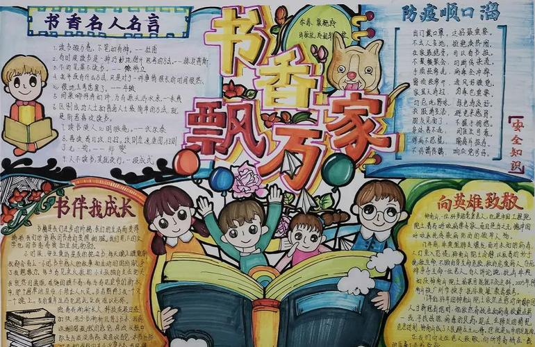 书香飘万家手抄报图片简单