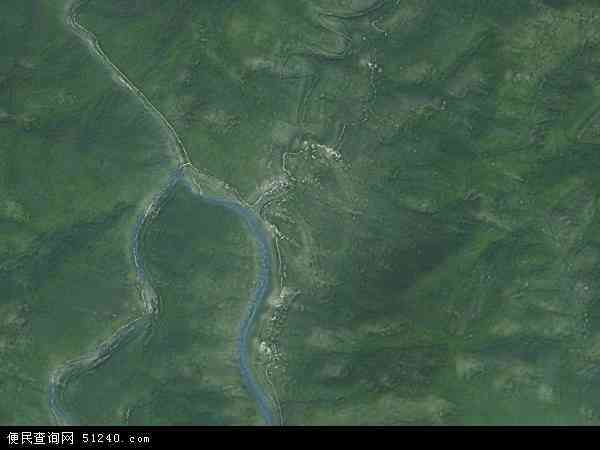 中国广西壮族自治区百色市田林县八渡瑶族乡地图(卫星地图)