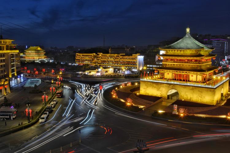 西安钟楼夜景