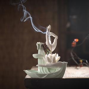 莲花摆件禅意图片
