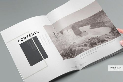 企业品牌a4时尚indesign书籍画册内页杂志编辑排版设计id模版 f35