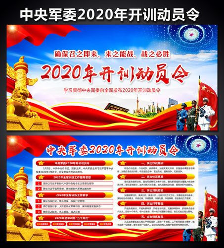 2020全军开训动员令宣传栏