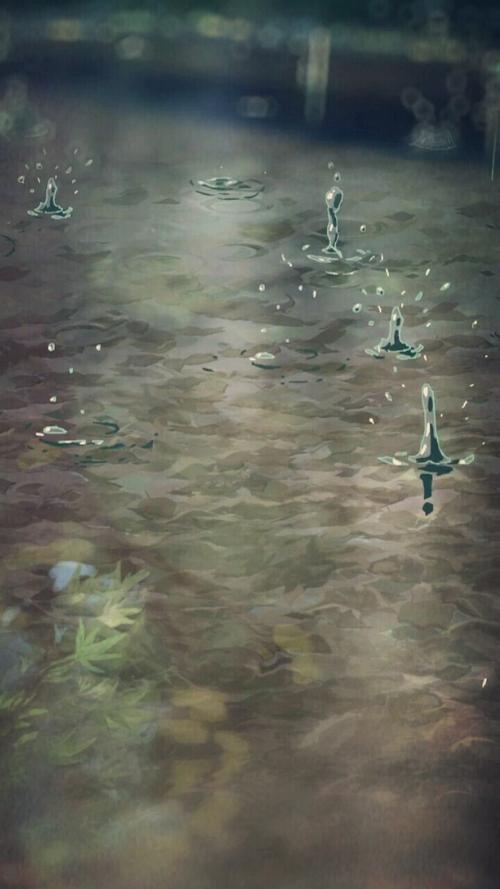 你的到来,我的心像下雨一般滴答……滴答