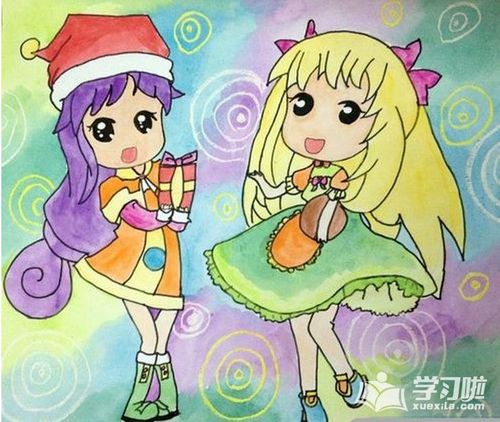 9岁儿童画好看的图片