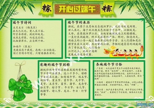 2015端午节手抄报内容大全
