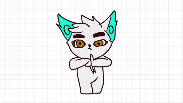 京剧猫简笔画:画京剧猫中的白糖简笔画,卡通简笔画