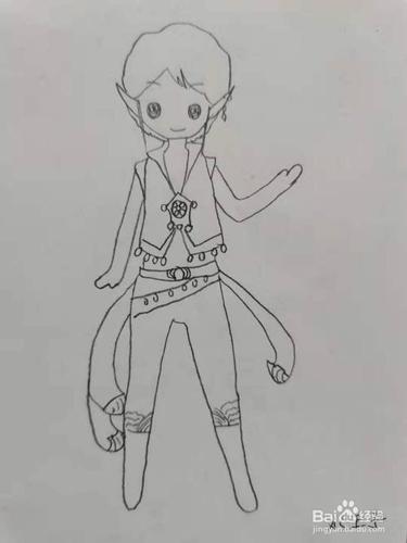 卡通水王子怎么画