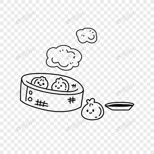 免抠元素 手绘/卡通元素 小笼包简笔画.png