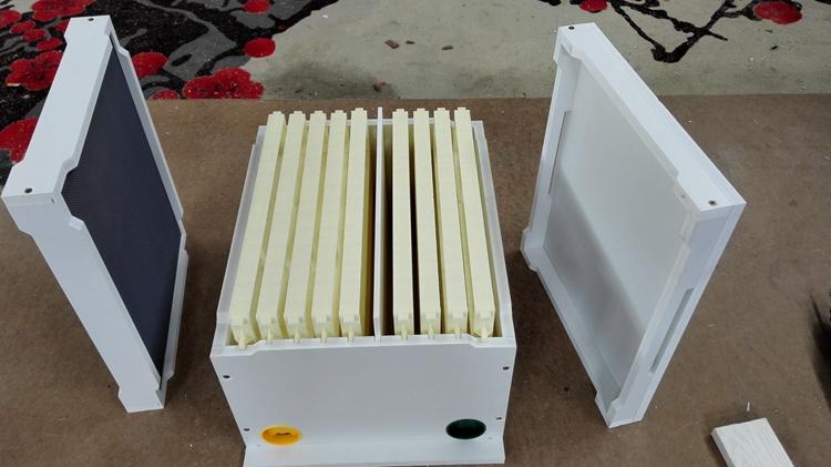 中蜂格子箱中蜂蜂箱养蜂用具杉木蜂箱塑料蜂箱/41度加组合框蜂箱