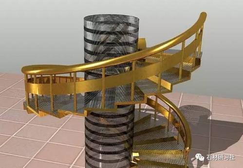 一,先贴两幅用cad2012建模和渲染的螺旋梯效果图 autocad 2012在"