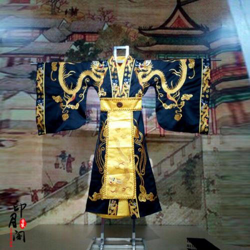 购客秦汉男古装 影视古装 汉服秦朝皇帝服大王古装 秦始皇龙袍演出服