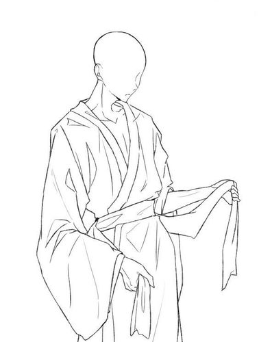 线稿素材花里胡哨的人体动态姿势超适合新手临摹