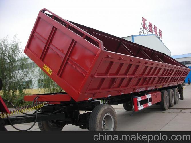 昊统牌lwg9390zx 三轴 长11米自卸半挂车