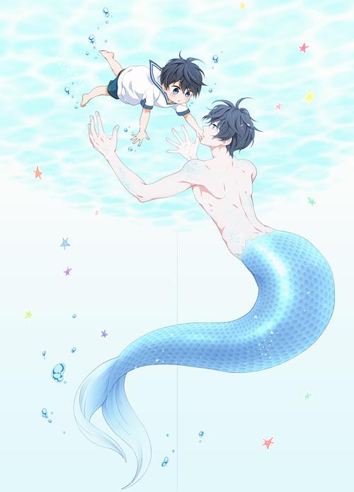 男子游泳部」动漫 插画 pixiv 美人鱼haru future fish【id=44486337